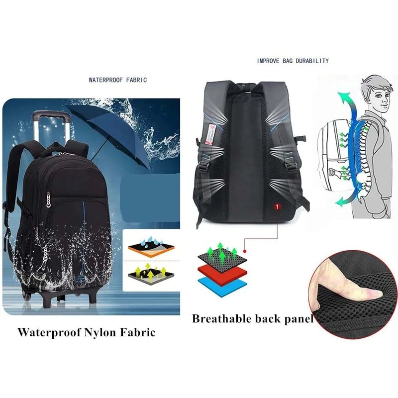 China Supplier Custom Large Waterproof Trolley Wheeled Rolling Duffle Bag for Outdoor Torlley Travel Bags Luggage OEM ODM China Factory – Trolley Backpack and Bolso price