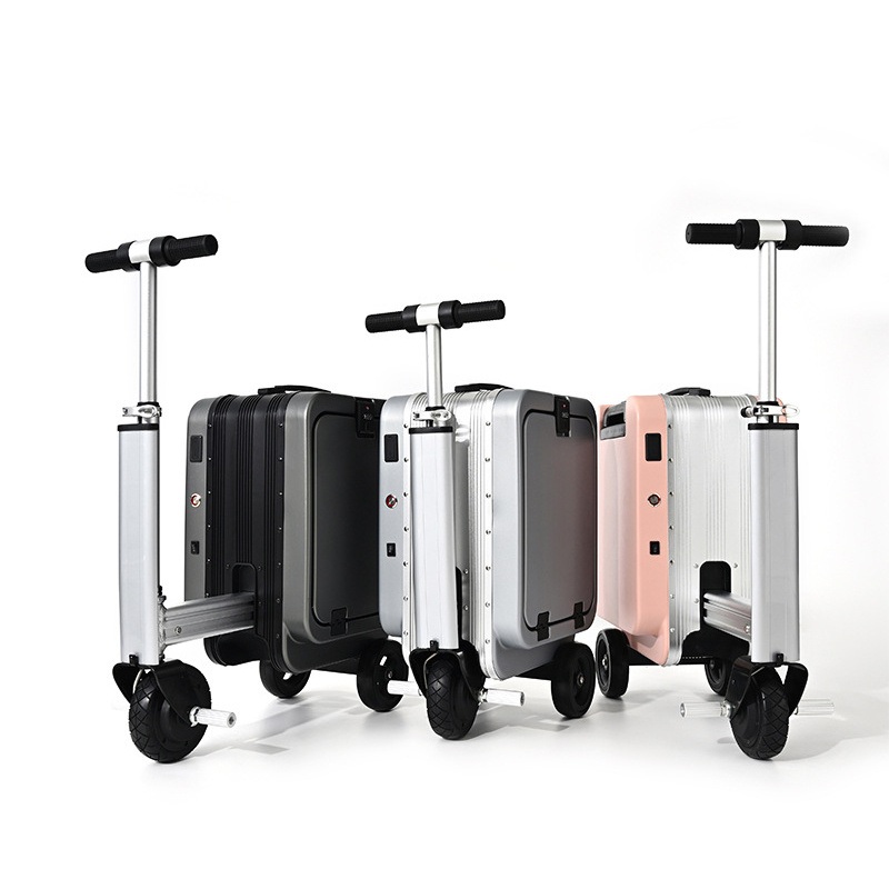 Electric Commuting Carrying Boarding Luggage Password Multifunctional Compartment Custom Travel Suitcase Scooter with Bike Riding a 20 Inch Front Opening Lid – Suitcase and Stock Luggage price