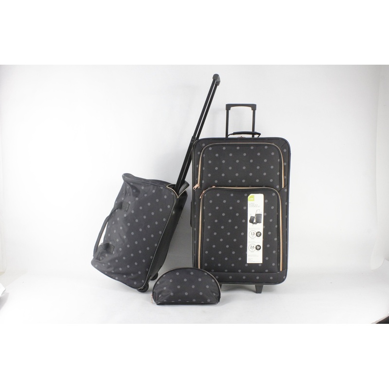 High Quality DOT Fabric 2 Wheels Travel Trolley Luggage 3 Piece Set with Bags – Trolley Luggage Set and Soft Trolley Luggage Set price