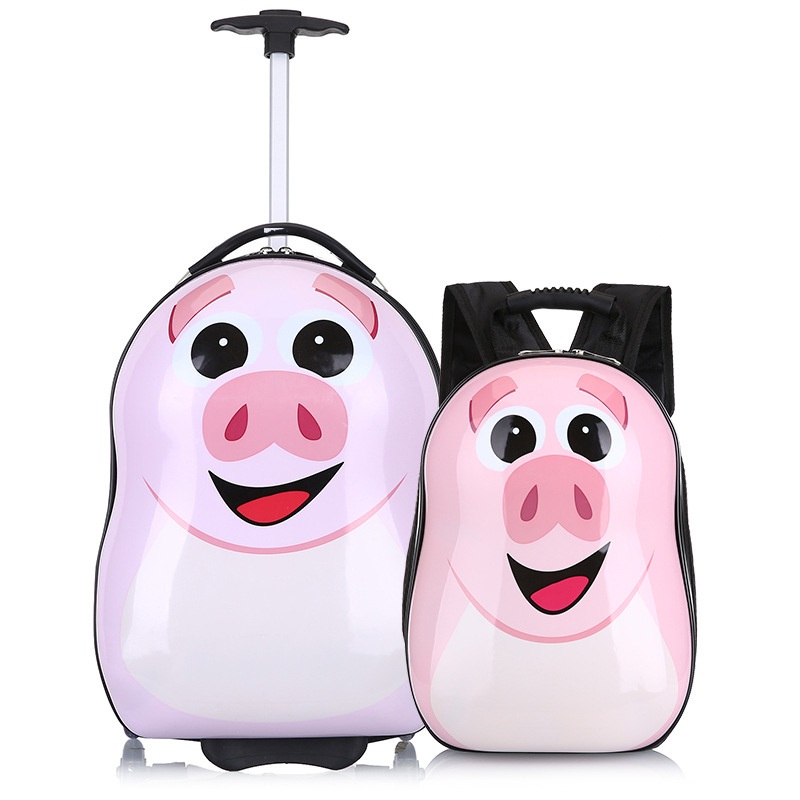 Promotional Gifts Children School Travel Trolley Cute Animal Popular Luggage Set with Backpack – Children Luggage Set and Children Trolley Luggage price
