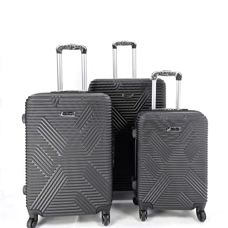Black Color Economy Quality ABS Luggage Set with Cheap Price – Trolley Bag and Travel Luggage price