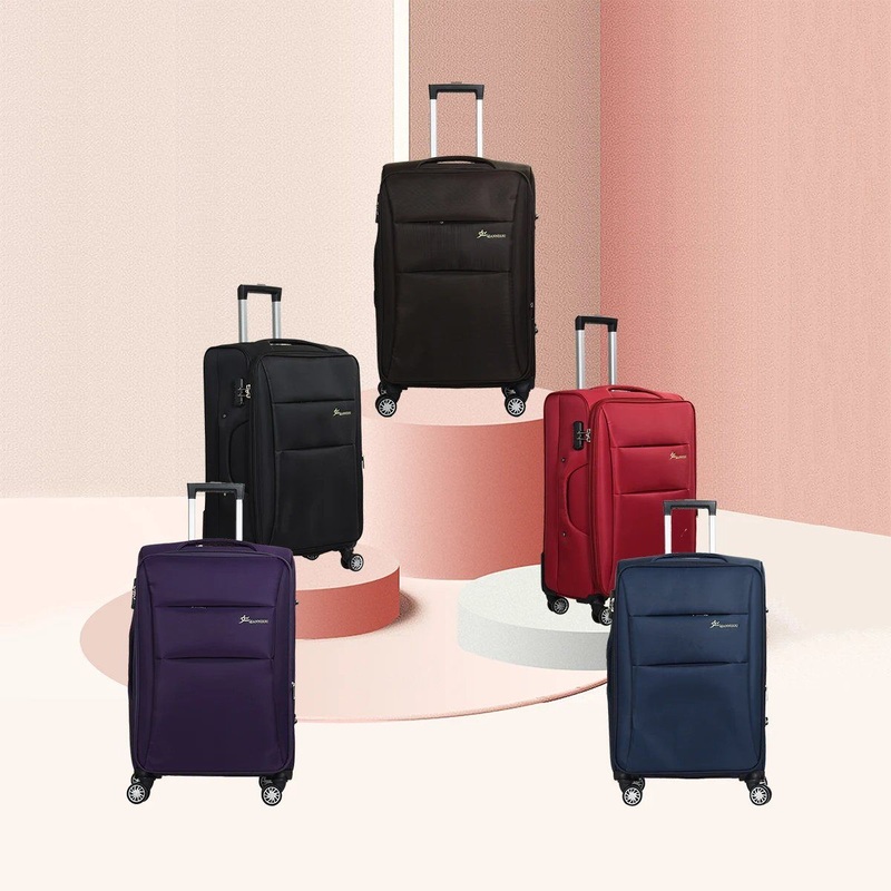 Fabric Trolley Bag 20/24/28 Inch Business Luggage Trolley Bag Outdoor Travel Storage – Fabric Luggage Sets and 3PCS Travel Trolley Luggage price