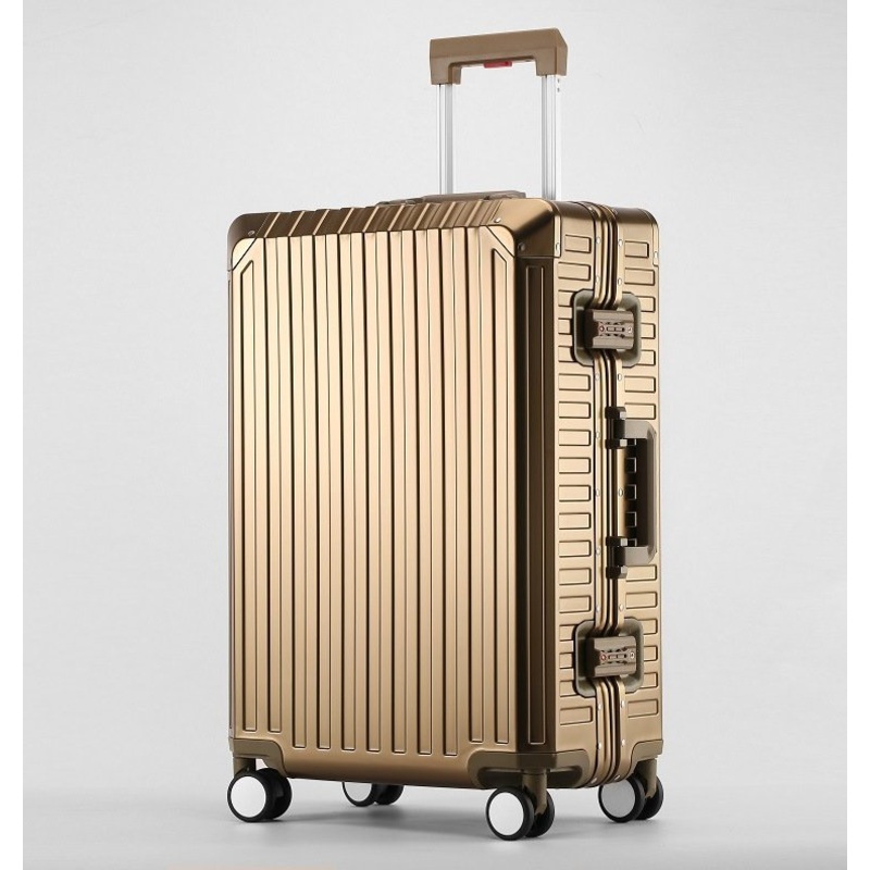 Golden Luxury Hard Shell All Aluminum Magnesium Alloy Luggage – High Quality and Fashion price
