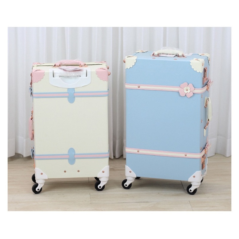 Hot Ins Celebrity S PU Travel Suitcases Pearl White with Embossed Flowers for Ladies – Luggage and Leather Luggage price
