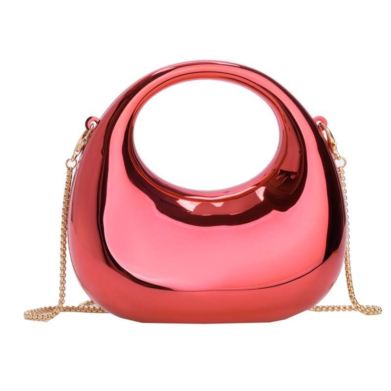 New Arrival Luxury High Quality Colorful Small Moon Acrylic Ladies Bags Handbags Designer Bags – Hand Bag and Shoulder Bag price