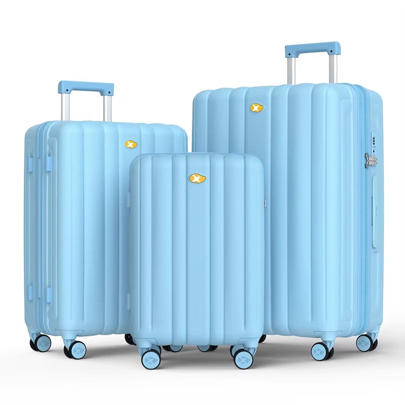OEM Manufacturer Custom Logo 3 Pieces Set Luggage PC Material Hard Shell Trolley Case Travel Zipper Suitcase Sets with Tsa Lock – Suitcase Set and Luggage Set price