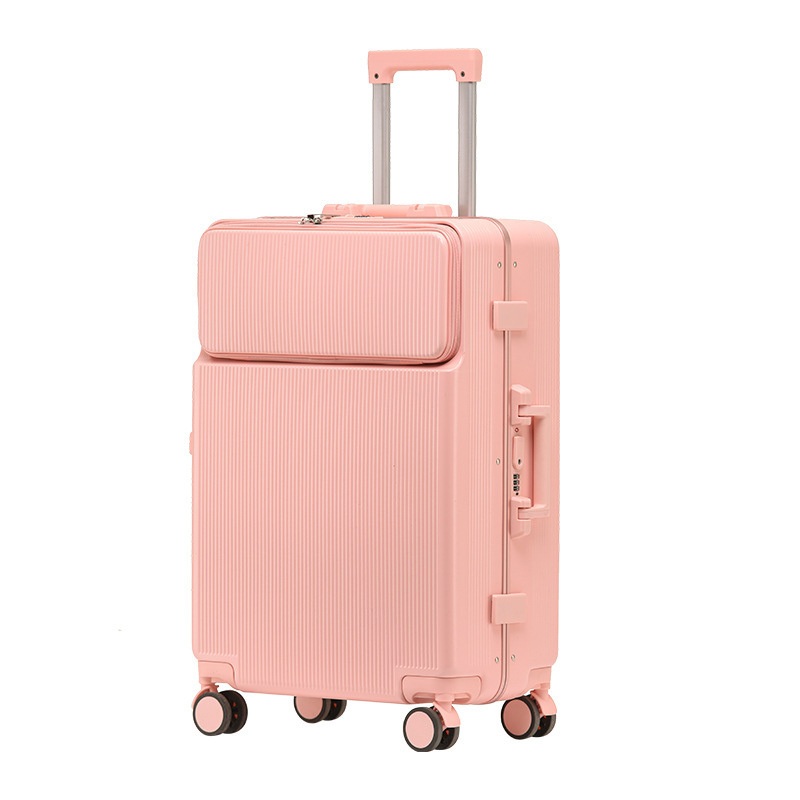 Premium 24-Inch Aluminum Suitcase and Luggage with Drink Holder & Spinner Wheels – Luggage Bag and Travel Luggage price