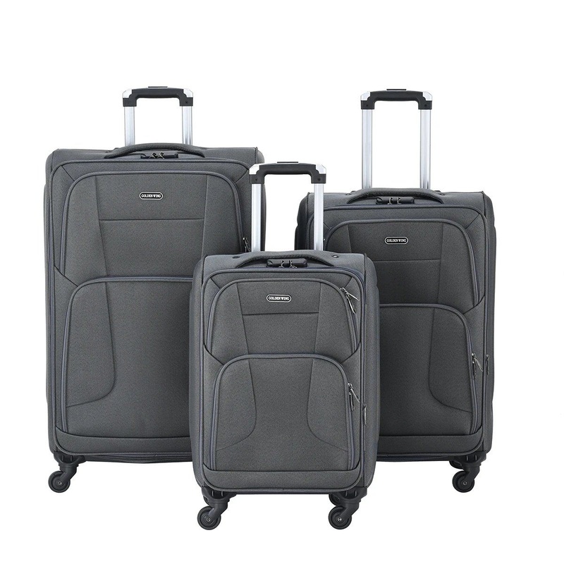Superlight Cheap Oxford Cloth Luggage Set 20 24 28 Inch 4 Wheels Trolley Suitcase Luggage – Fabric Luggage Sets and 3PCS Travel Trolley Luggage price