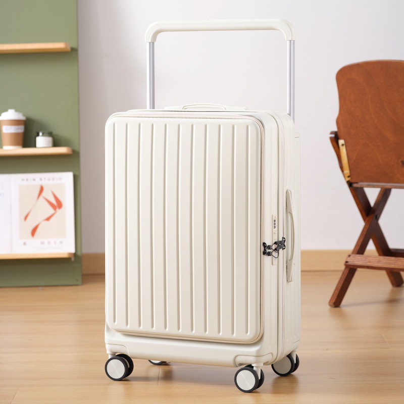 Travelling Hard Shell Suitcase Front Opening Luggage Trolley Case USB Laptop Luggage Sets with Cup Holder – Multifunctional Trolley Suitcase and 20-Inch Luggage price