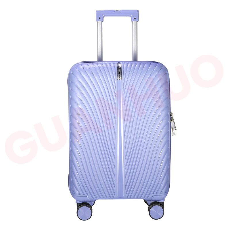 2025 New Design Travel Luggage Suitcase Cup Holder Vertical Stripe Trolley Bags – Luggage Bag Sets and PP Luggage Bag price