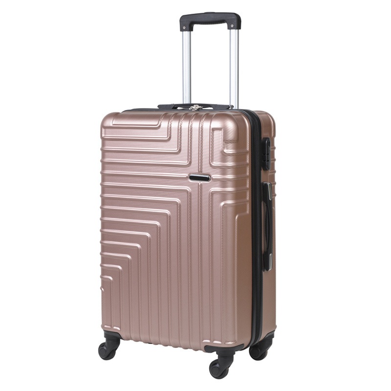 3 PCS Pink Stripe Suitcase Set Zipper Lock Trolley Manufacturer ABS Luggage – Trolley Luggage and ABS PC Luggage price