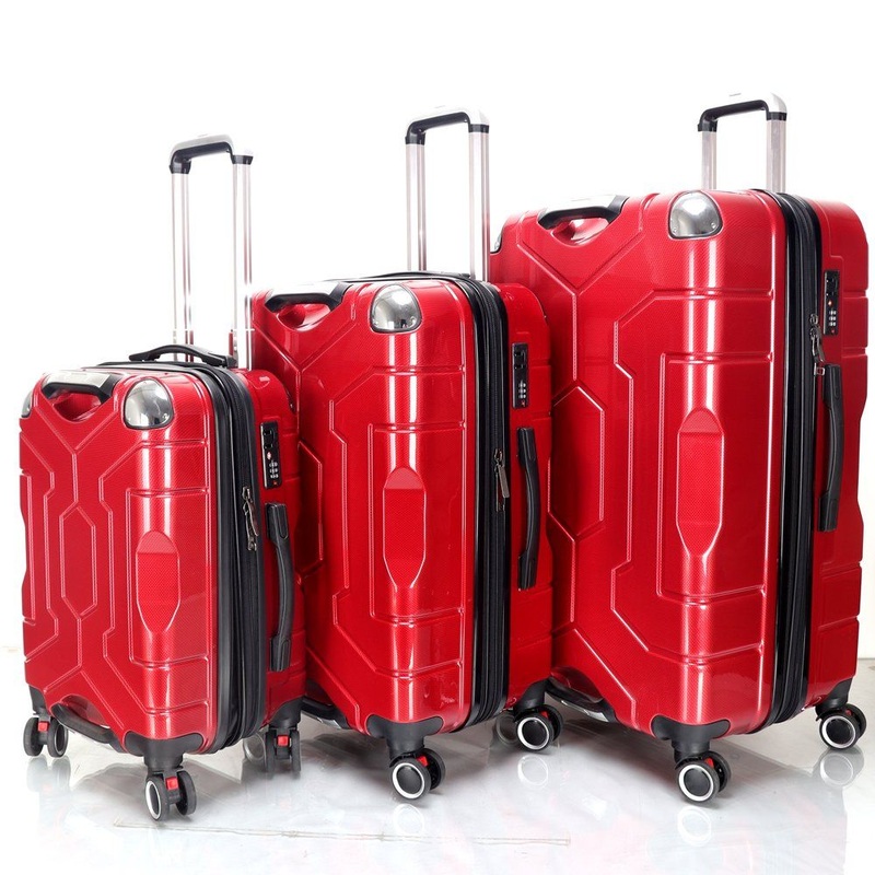 Dropshipping 3 Piece Set Suitcase ABS Light Trolley Luggage Rolling Black – 3 Piece Set Suitcase and Suitcase ABS price