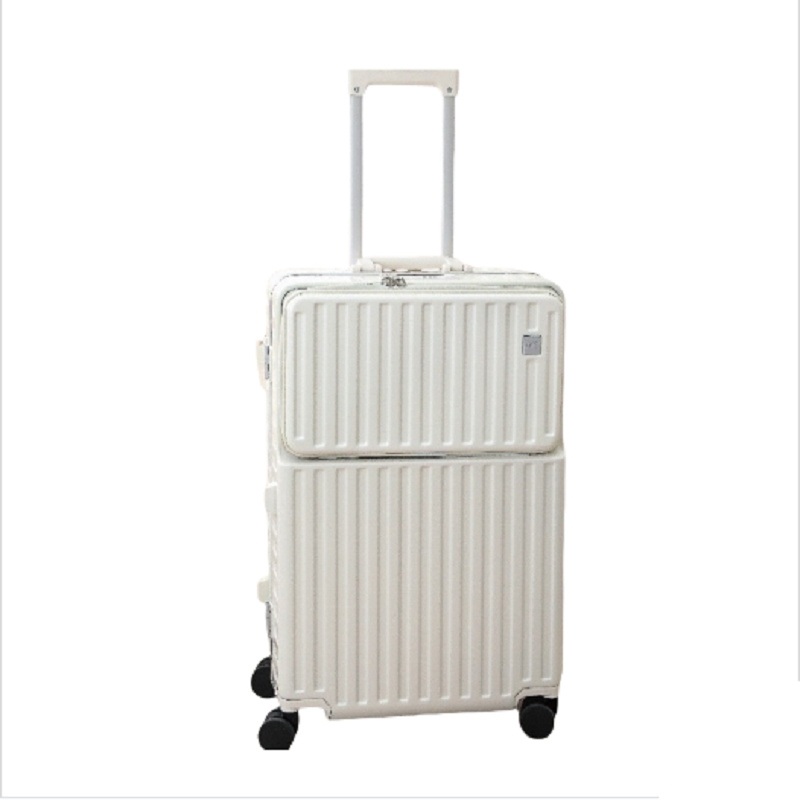 Elite ABS Trolley Luggage Front-Open Design with Built-in Cup Holder Side Hook and USB Charging Port – Front Open Luggage and ABS Luggage price