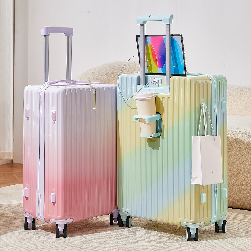 New 20 Inches Explosive Gradient Password Luggage Multifunctional Trolley Suitcase for Girls – Suitcase and Stock Luggage price