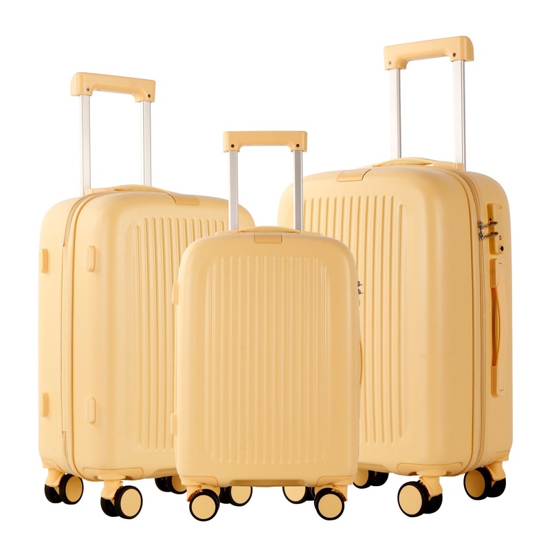 Small Fresh Style High-End Pure PC Trolley Case Shock-Proof Travel Luggage Set – PC Luggage and Trolley Luggage price
