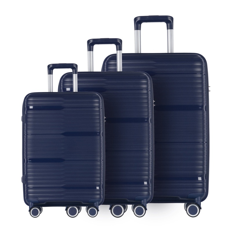 Wear Resistant PP Luggage 4 Spinner Double Wheels Travelling Luggage Suitcase – PP Luggage and Trolley Luggage price