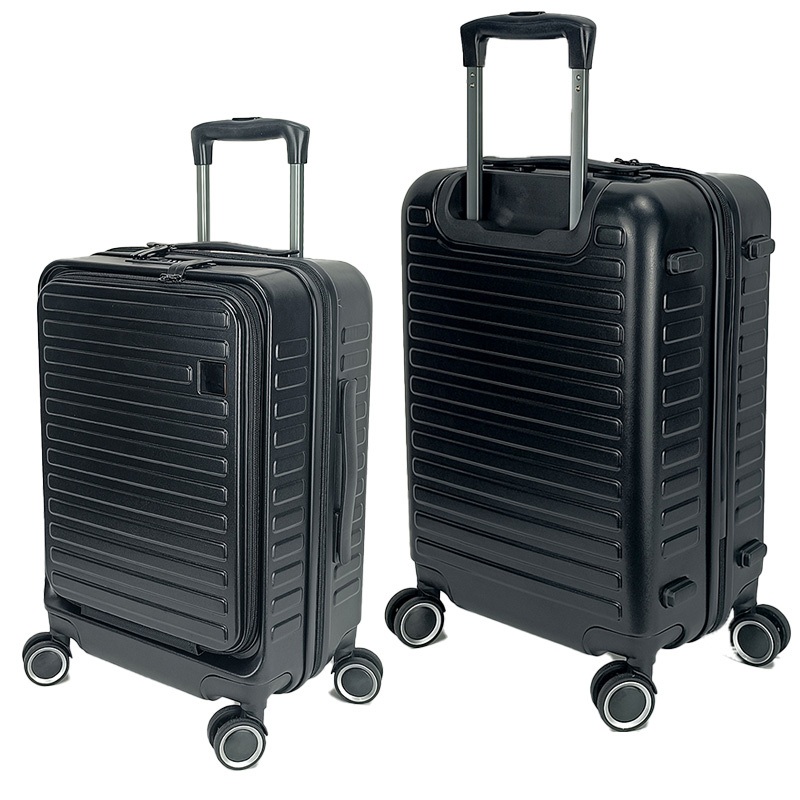 Custom ABS Trolley Case Luggage Front Open Carry on Koffer Travel Suitcase – Trolley Case Luggage and Trolley Luggage price