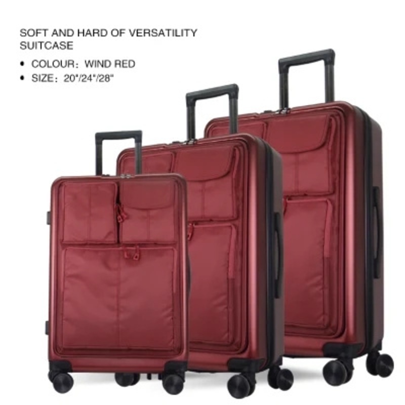 Front Opening Boarding Soft Cabin Case with 3 Main Pockets Cloth Luggage – Luggage and Soft Case with 3 Pockets price