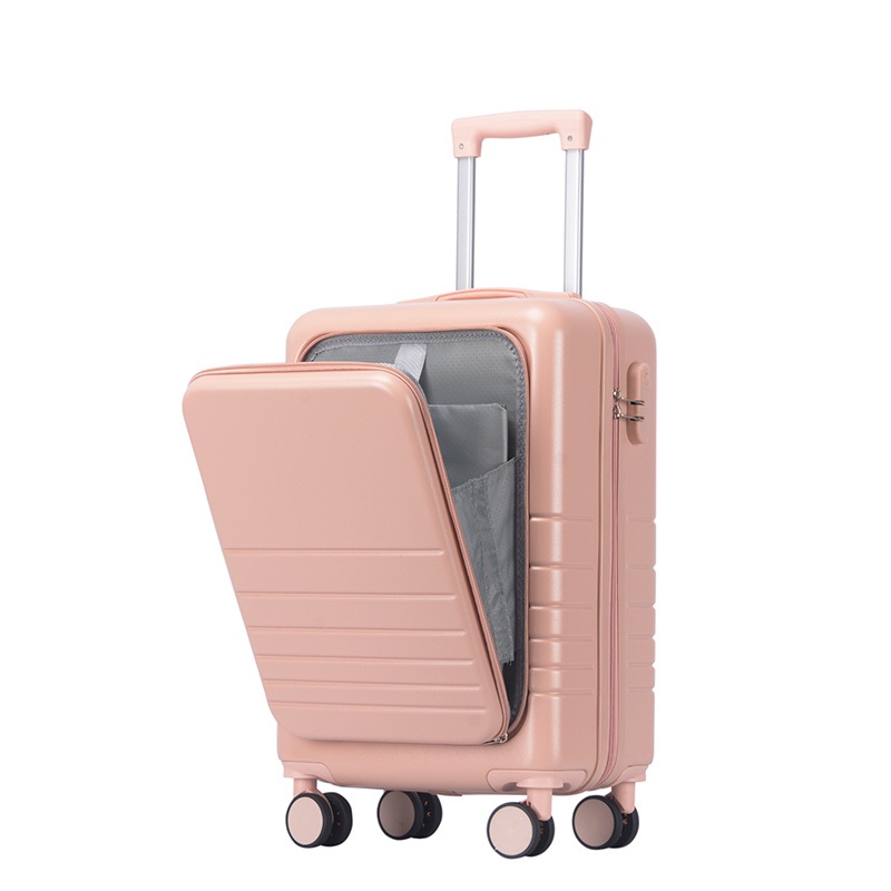 New ABS PC Laptop Front Pocket Open Luggage Travelling Travel Rolling Suitcase – Luggage Set and Suitcase Bag price