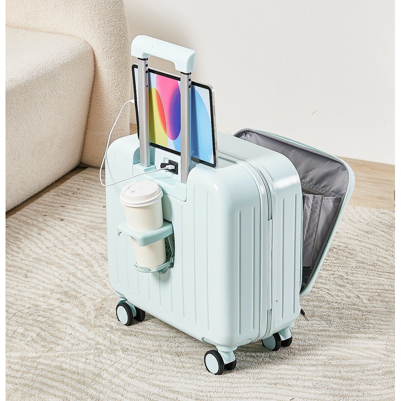 16in Laptop Luggage with Cup Holder Phone Holder Underseat Suitcase – Hand Luggage and Trolley Luggage price