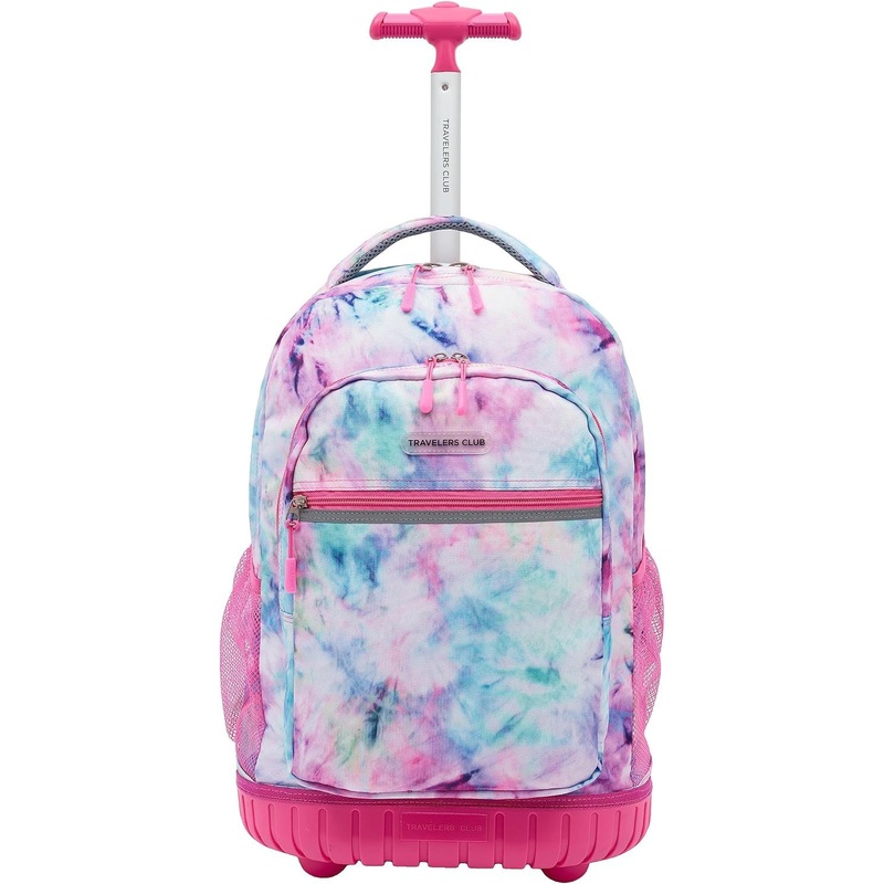 2024 Customized Students Kids Rolling Teenager Big Wheels Women Trolley Bag Student Backpack School Bag for Girls – Customized Backpack and Trolley Backpack price