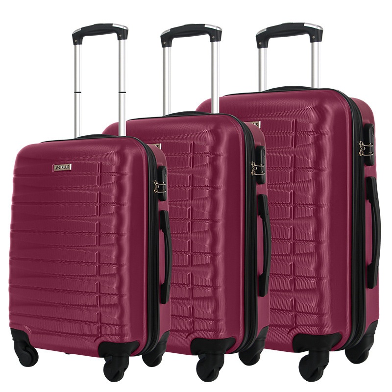 3 PCS Pattern ABS 20 24 28 Inch Suitcase Travel Luggage Set – Trolley Bags and Trolley Case price