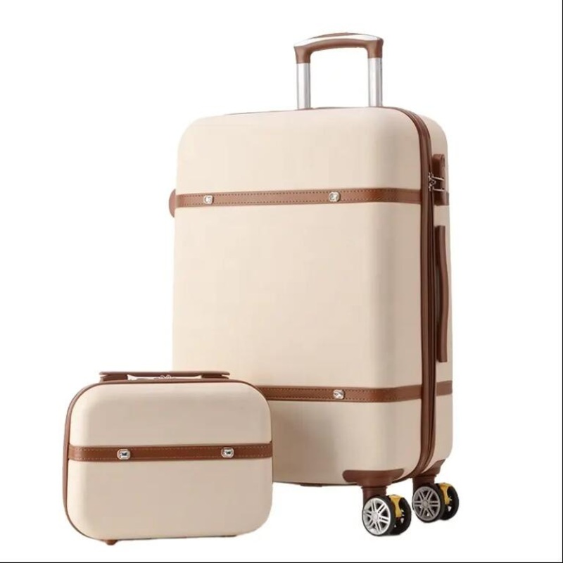 ABS+PU Leather Fashion Design Luggage with 14Cosmetic Case 2PCS Set – Cosmetic Case Luggage and Luggage 2PCS Set price