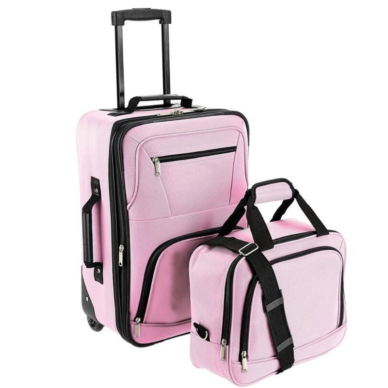 2 PCS Soft Lightweight Trolley Luggage Set – Trolley Polyester Luggage and Soft Inside Trolley Bag price