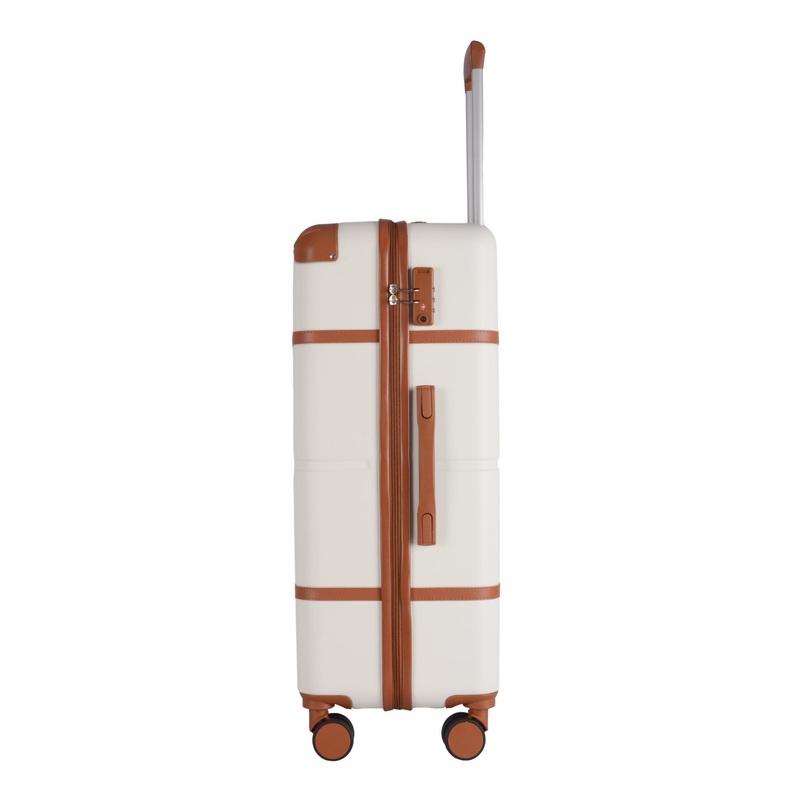 ABS Luggage Set Iron Trolley Tsa Lock Silent 8 Spinner Wheels 210d Lining – Business and ABS price