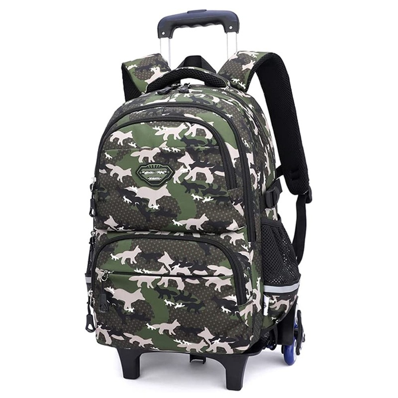 Custom Kids Wheeled Rolling Backpacks School Bag Children Luggages Dinosaur Casual Trolley School Backpack – Kids Bag and Wheeled Bag price