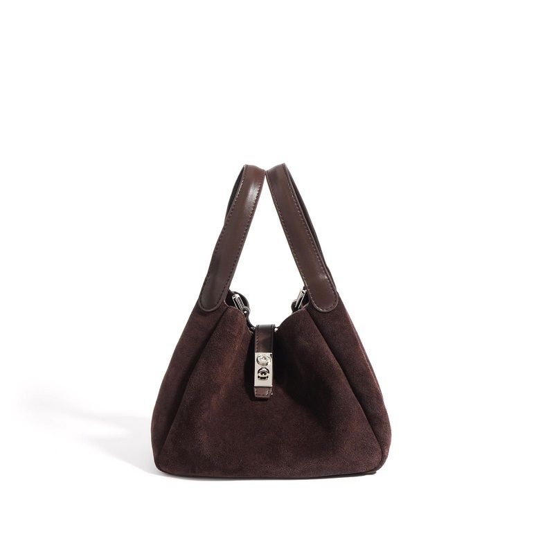 Custom Suede Leather Bucket Bag Letters Women 2025 Lady Shoulder Handbag Saudi Women Fashion Trendy Personalize Purse – Hand Bag and Shoulder Bag price