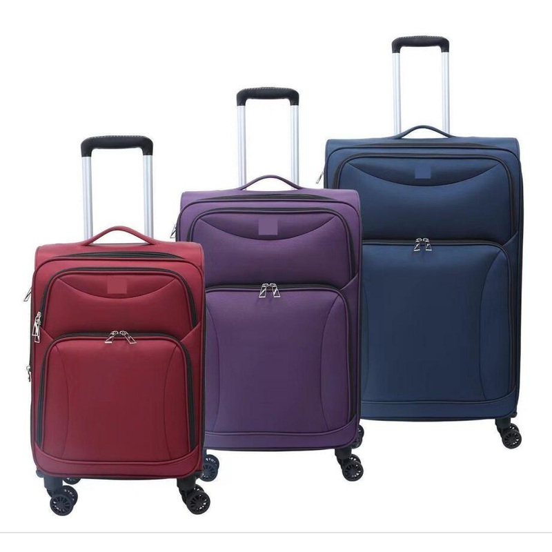 Navy Blue, Red, Purple Softside Luggage Set with Trolley – Suitcase and Softside Luggage price