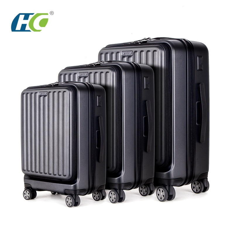 20 Inch Front Opening Computer Bag Pull Box USB Charging Port Boarding Suitcase – Suitcase Front Opening and Student Suitcase price