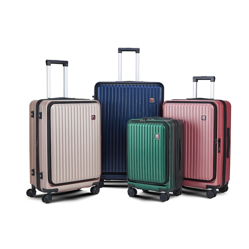 ABS+PC Matte Finish 3- Piece Set Expandable Travel Trolley Luggage Suitcase with Front Pocket – Suitcase and Travel Luggage price