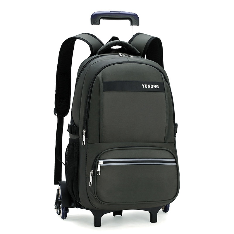 Large Capacity Customized Rolling Backpack Thickening Detachable School Trolley Backpack for Outdoors – Factory Backpack and Customized Backpack price