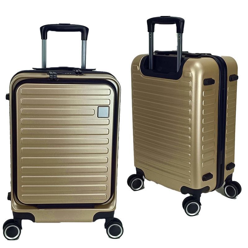 Wear-Resistant ABS Trolley Case Front Open Business Luggage Anti Scratch Durable Suitcase with High Quality Double Spinner Silent Wheels – Trolley Case Luggage and Trolley Luggage price