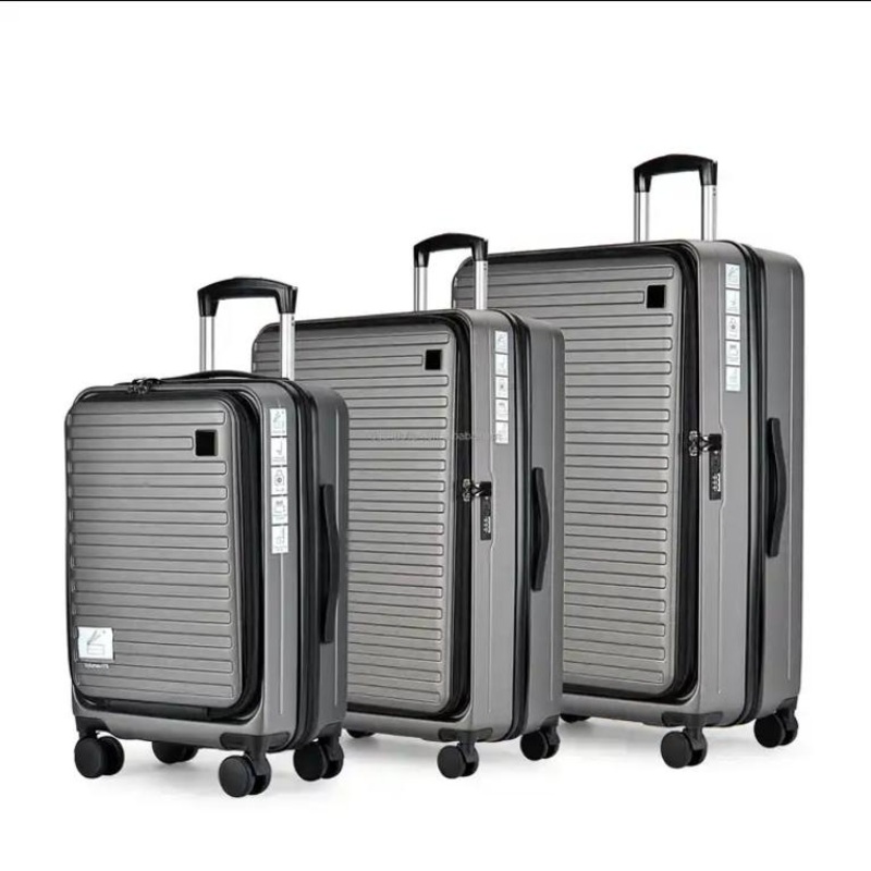 2023 3 Piece Trolley Suitcase Set ABS PC Front Open Bag Luggage Set – Luggage Set and Trolley Case price