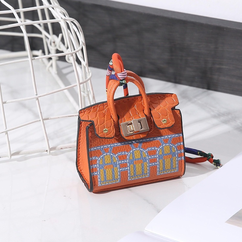 2025 New Style Luxury PU Leather Mini Wallet Bag Car Key Chain Gift Designer Coin Purse Bag Pendant Keychains – Hand Bag and Shoulder Bag price