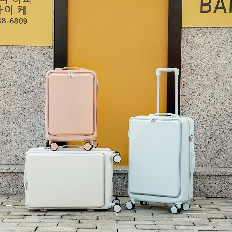 Cabin Front Open Hard Shell Trolley Luggage with Zipper – Cabin Luggage and Trolley Luggage price