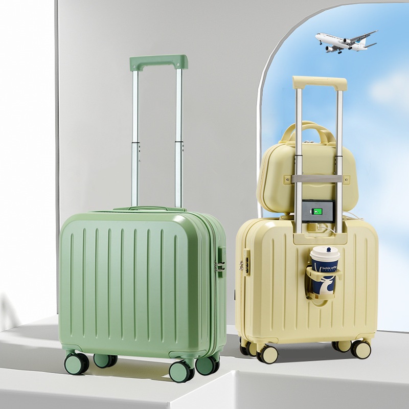 New Multi Function Trolley Case with Phone Holder Water Proof Smart Luggage with USB Charging Port Suitcase with Cup Holder – Suitcases and Luggage price