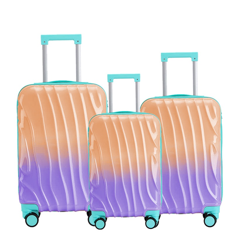 Wholesale Gradient Color Printed Hard Trolley Luggage for Women – Trolley Bag and Travel Luggage price