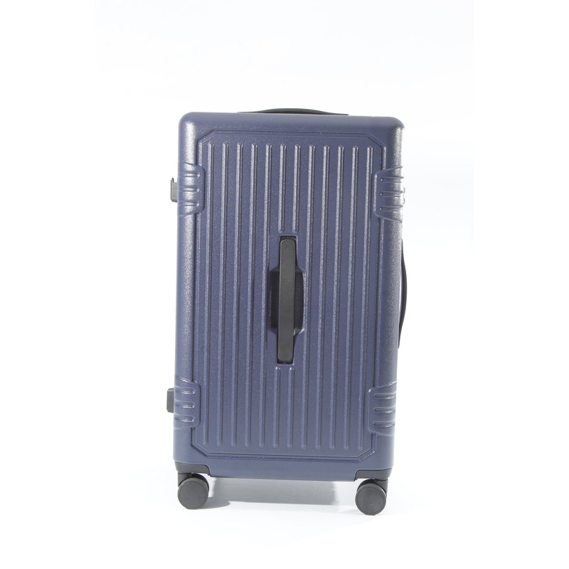 100% PC Luggage Set Plastic Frame Aluminum Iron Trolley Peach Skin Lining – Business and PC price