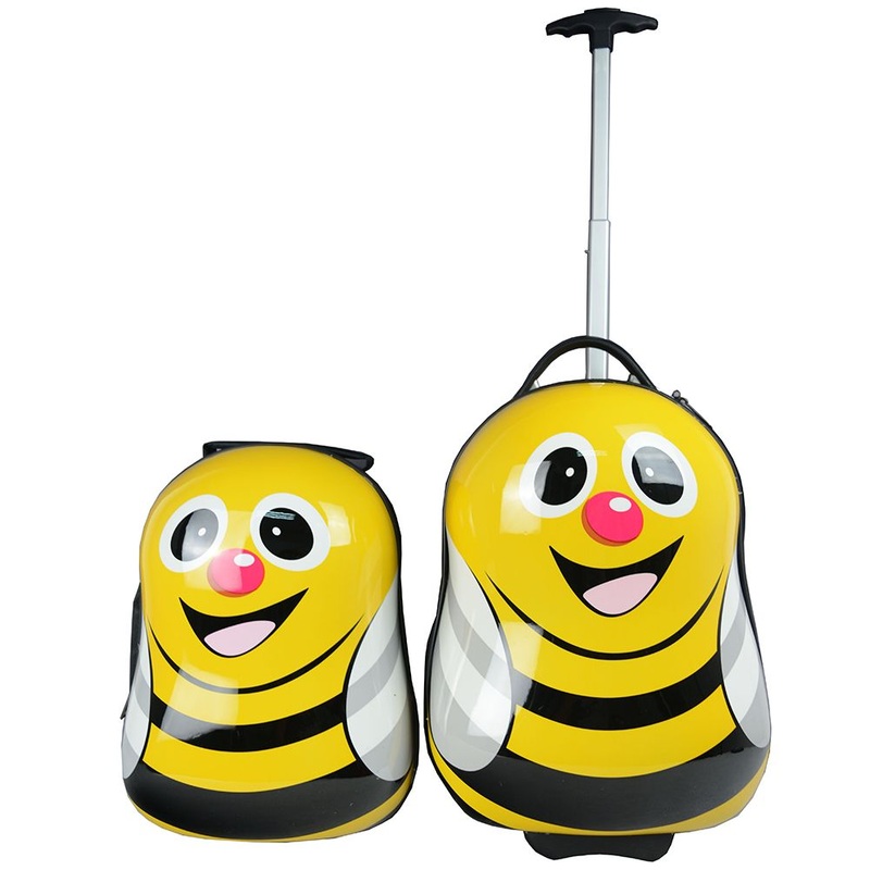 Bee Printing Children Trolley Luggage Bag with Two Wheels Kids Schoolbag – Wholesale Travel Luggage and Luggage price