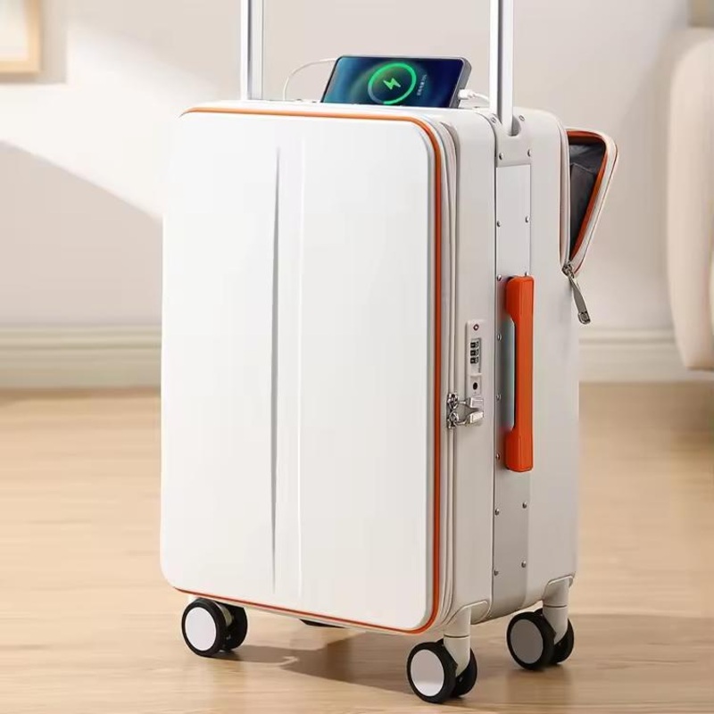 Fashion Boarding Suitcase Wide Trolley Luggage with Front Opening Laptop Bag – Luggage and Luggage Set price