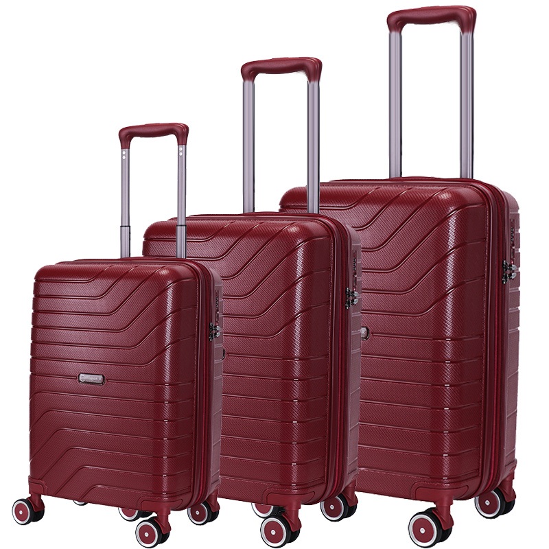 Matching Color 100% PP Lightweight Travel Trolley Luggage Set with Built-in Tsa Lock – Luggage Set and Trolley Luggage price
