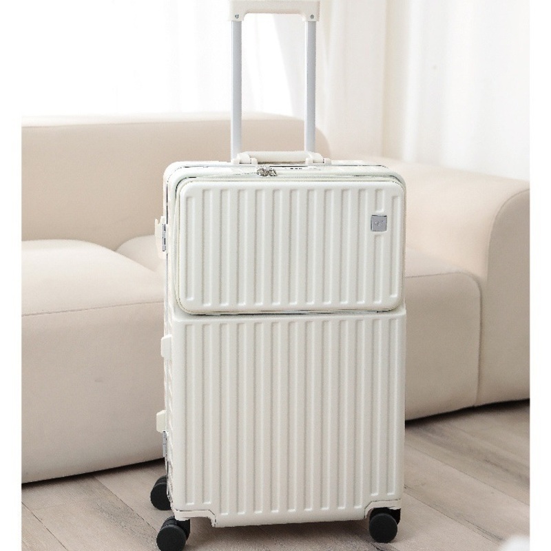 Multi-Functional Aluminium Luxury Luggage Front Open Suitcasewith USB Charging Port Hook Cup Holder and Hook – Multifunctional Luggage and Aluminium Luggage price