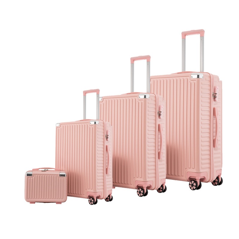 New Design 4 Pieces Set Trolley Bag Luggage in Pink Color – Suitcase and Trolley Bag price