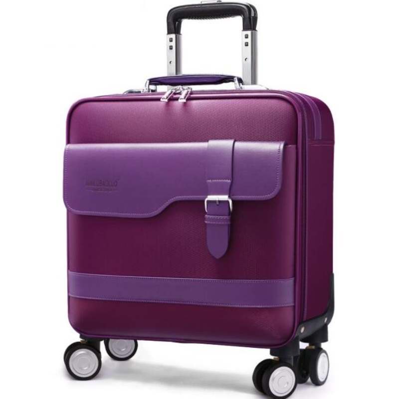 PU Leather Wheeled Trolley Laptop Business Travel Luggage – PU Suitcase and Light Weight Luggage price