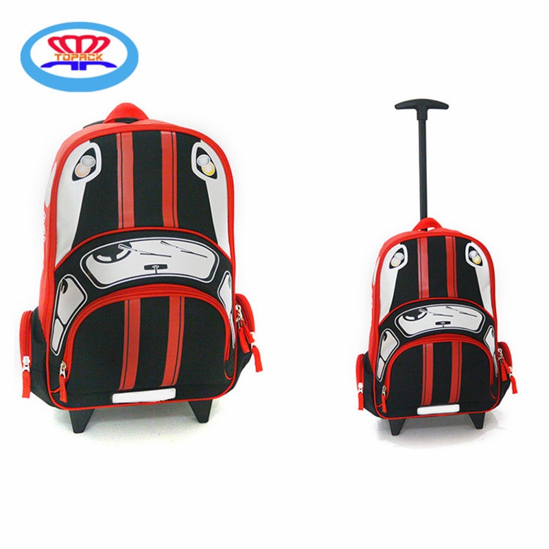 Stylished Customized Car Shaped Kids Trolley School Backpack Bags – Trolley Backpack and Bolso price
