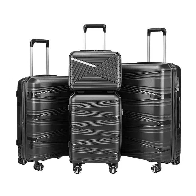 Unbreakable Hard Shell PP Trolley Suitcase Set Unisex Spinner Caster with Polyester Lining Expandable Capacity Travel Luggage (XHPP023) – Luggage and PP Luggage price